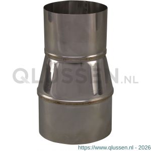 Nedco rookgasafvoer enkelwandig RVS verloopstuk 99 mm uitwendig-80 mm inwendig 68745811