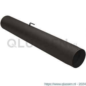 Nedco rookgasafvoer zwart staal 2 mm 130 mm pijp 100 cm met klep met condensring 68752201