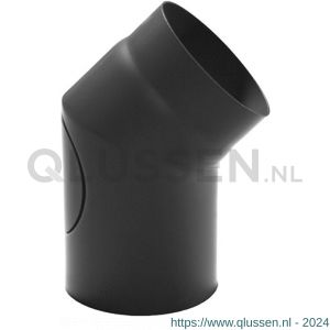 Nedco rookgasafvoer zwart staal 2 mm 150 mm bocht 30 graden 68753401