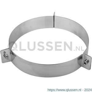 Nedco rookgasafvoer dubbelwandig 80 mm tuidraadbeugel RAL 9004 68703801