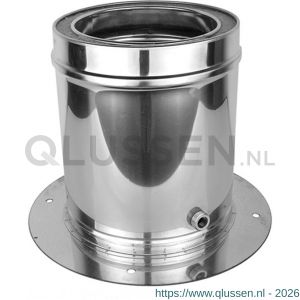 Nedco rookgasafvoer dubbelwandig 80 mm vloerondersteuning met drain 68704011