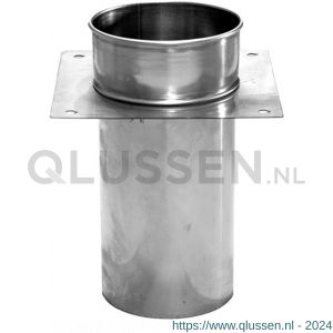 Nedco rookgasafvoer enkelwandig afdekplaat met manchette 200 mm 68724611