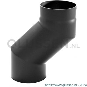 Nedco rookgasafvoer zwart staal 2 mm 150 mm S-bocht 12 cm 68754501
