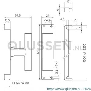 Nemef krukespagnolet 7E/34 kruis 9000734053