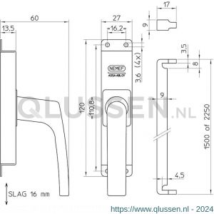 Nemef krukespagnolet 7E1/2/34 blister 9000734080