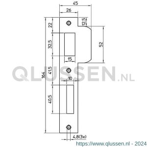 Nemef sluitplaat P 549/12/T 9054990120