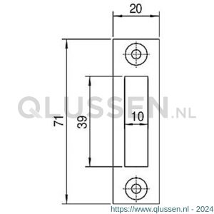 Nemef sluitplaat P 1256/12/T 9125690511