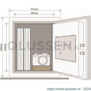 Yale kluis brandwerend YFM/420/FG2/B 10031264