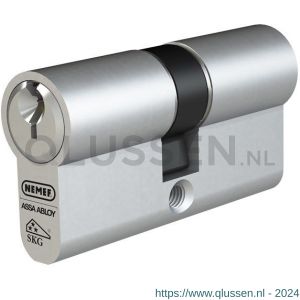 Nemef dubbele Europrofielcilinder 132/9P 3 sleutels 1x20 mm verlengd gelijksluitend BW A000391593