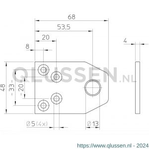 Nemef sluitplaat sluitPLAAT P2565/12 blister 9256590060