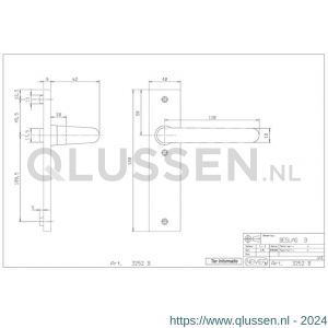 Nemef binnendeurbeslag F1 kruk-kruk 3252 B 9325202000