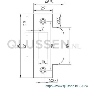 Nemef sluitplaat P 635/12/T bulk per 10 9063590080