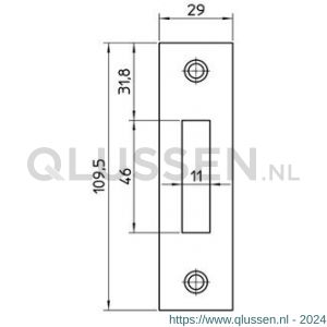 Nemef sluitplaat P 636/12/T bulk per 10 9063890080