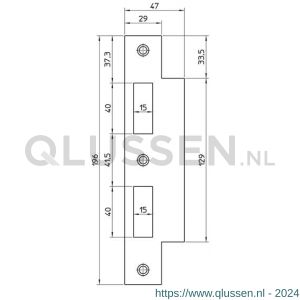 Nemef sluitplaat P 649/39/T bulk per 10 9064990000