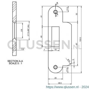 Nemef sluitplaat P 649/47/U 9064990470