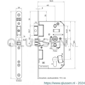 Nemef Elmex elektromechanisch solenoid slot Radaris Evolution 649/97-60 mm 9064997620