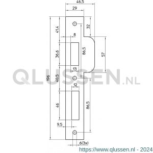 Nemef sluitplaat P 689/17/T bulk per 10 9068990170