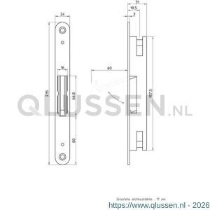 Nemef Flush-Bolt espagnoletslot 1995 9199500000