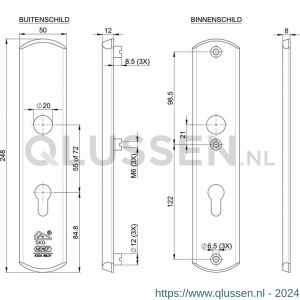 Nemef veiligheidslangschild G1 3341/01 PC 55/PC 55 KG-KG 9334101050