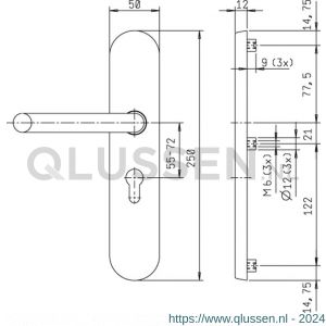 Nemef veiligheidsbeslag F1 kruk-kruk 3517-72 mm 9351700720