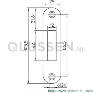 Nemef sluitplaat P 4228/17/U bulk per 10 9422890175