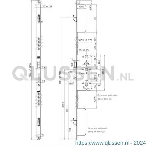 Nemef veiligheidsmeerpuntssluiting Excellence Line cilinderbediend PC-uitsparing 4923/12-55 A000307531