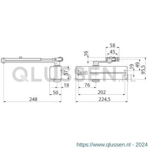 Assa Abloy deurdranger EN 2/3/4 DC120------EV1- 10037201