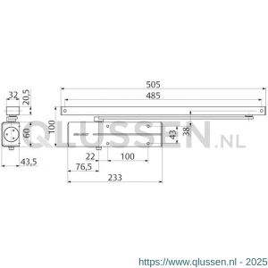 Assa Abloy deurdranger EN 3 DC135-----DEV1- A000307014