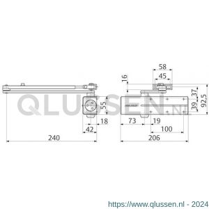 Assa Abloy deurdranger EN 2/3/4 DC140-----DEV1- A000307022