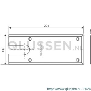 Assa Abloy afdekplaat voor DC477 DCCP534-----SSS A000308399