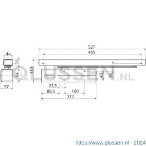 Assa Abloy Cam-Motion deurdranger EN 3-6 DC710-----D9005 P000987456-010-009