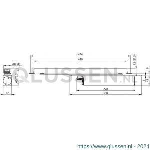 Assa Abloy Cam-Motion inbouw deurdranger EN 1-4 DC8408-----EV1- 10037166