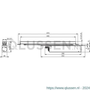 Assa Abloy Cam-Motion inbouw deurdranger EN 1-5 DC8604-----EV1- 10037167