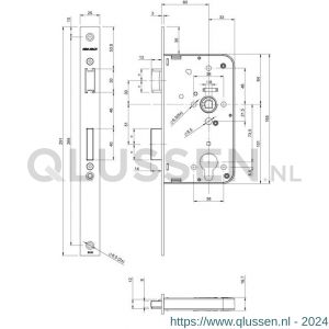 Assa Abloy vervangingsslot RC-uitsparing ter vervanging van type EC201 EC201V242317T25 7266557