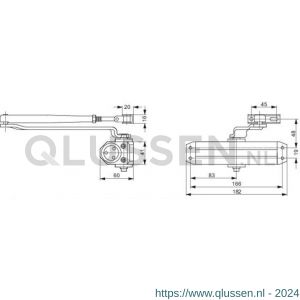 Assa Abloy deurdranger EN 3 DC110------EV1- 10037203