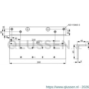 Assa Abloy hoekmontageplaat DCA123-----EV1- 10027533