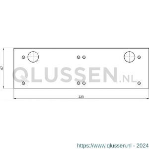 Assa Abloy montageplaat voor glasdeur DCA164-----EV1- 10037192