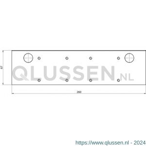 Assa Abloy montageplaat voor glasdeur DCA165-----EV1- 10037193