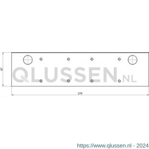 Assa Abloy montageplaat voor glasdeur DCA166-----EV1- 10037194