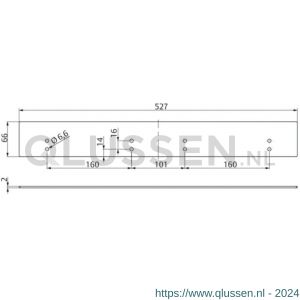 Assa Abloy uitvulplaat 2 mm DCA277-----EV1- A000301827