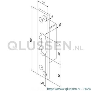 Abloy sluitplaat voor bijzetsloten LP780 10038871