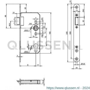 Assa Abloy cilinderloopslot N1005000812000K A000191499