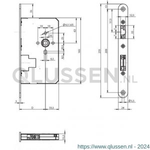 Assa Abloy paniekdeurslot passieve deur N14200009X3000B 10049518