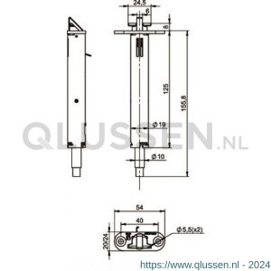 Assa Abloy bovenvergrendeling klapschoot N51100000000002 10049704