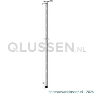 Assa Abloy vergrendelstang boven N51110030000000 10049710