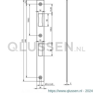 Assa Abloy sluitplaat N65000003110000 10049730