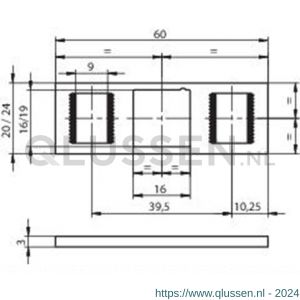 Assa Abloy sluitplaat N69010001410000 10049743