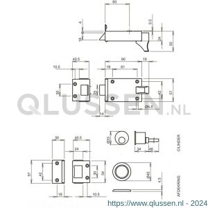 Lips oplegslot losse buitencilinder 1755-3/4 7226831