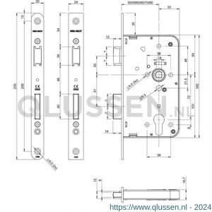 Assa Abloy deurslot PC-uitsparing 242017U2055 7262011