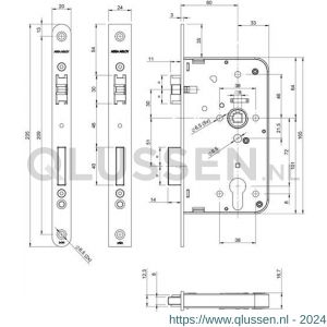 Assa Abloy deurslot fluisterdagschoot 243017T2460-1 7262666